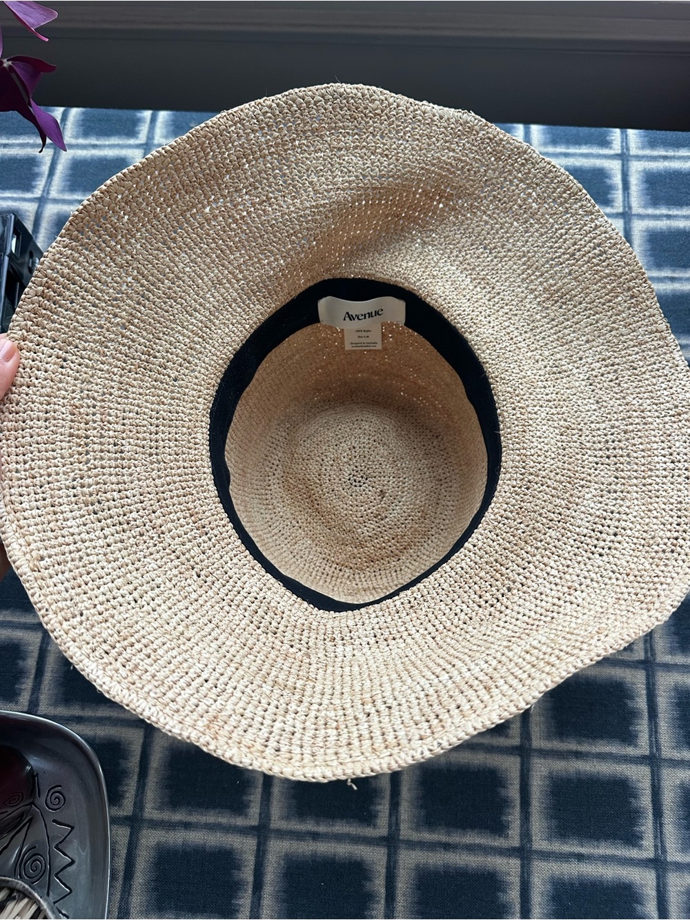 Izzy Sunhat Avenue Wide-Brim Straw Sun Hat - Natural - Picture 3 of 5